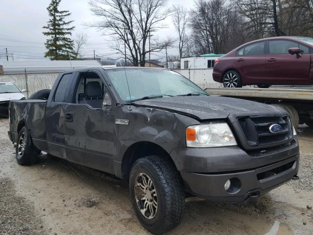 1FTRX14W56FB72392 - 2006 FORD F150 GRAY photo 1