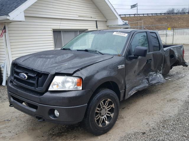 1FTRX14W56FB72392 - 2006 FORD F150 GRAY photo 2