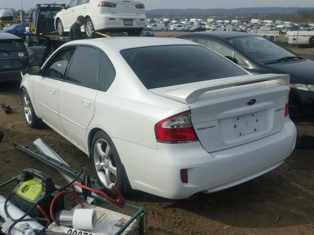 4S3BL616387222962 - 2008 SUBARU LEGACY 2.5 WHITE photo 3