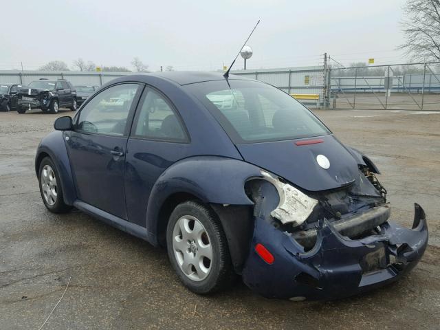 3VWCK21C83M422401 - 2003 VOLKSWAGEN NEW BEETLE BLUE photo 3