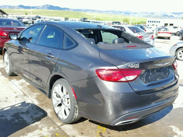 1C3CCCBB4FN550323 - 2015 CHRYSLER 200 S GRAY photo 3