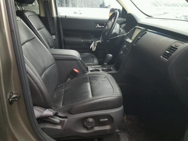 2FMGK5C87DBD38552 - 2013 FORD FLEX SEL ნაცრისფერი ფოტო 5