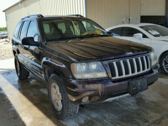 1J4GX48S64C113375 - 2004 JEEP GRAND CHER MAROON photo 1