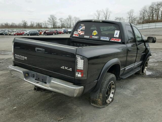 3D3KU28C84G255365 - 2004 DODGE RAM 2500 S BLACK photo 4