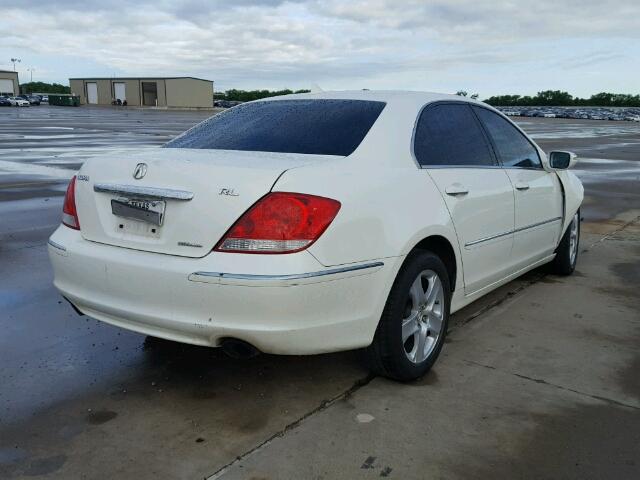 JH4KB16516C009792 - 2006 ACURA RL WHITE photo 4