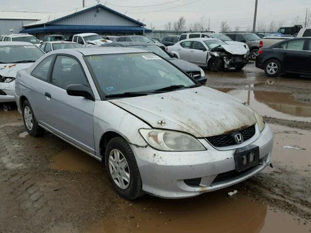 1HGEM22125L045038 - 2005 HONDA CIVIC DX V SILVER photo 1