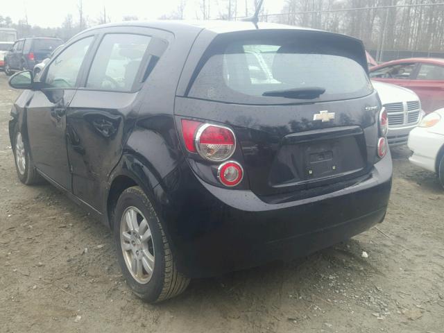 1G1JB6SH3C4171920 - 2012 CHEVROLET SONIC LS 黑色 照片 3