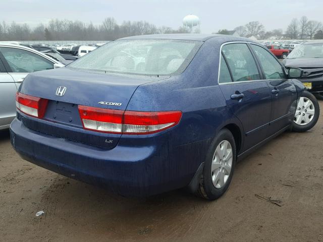 1HGCM56344A021502 - 2004 HONDA ACCORD LX BLUE photo 4