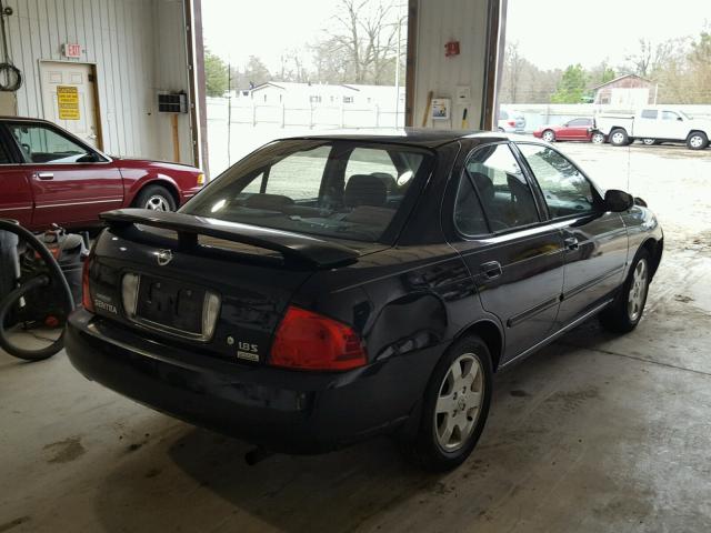 3N1CB51D35L548867 - 2005 NISSAN SENTRA 1.8 BLACK photo 4