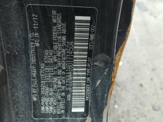 JF1ZNAA18D1714504 - 2013 TOYOTA SCION FR-S გრაფიტი ფოტო 10