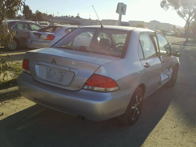 JA3AJ26E27U015276 - 2007 MITSUBISHI LANCER ES SILVER photo 4