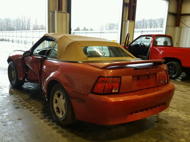 1FAFP4442XF182310 - 1999 FORD MUSTANG RED photo 3