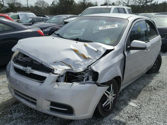 KL1TD5DE5AB069932 - 2010 CHEVROLET AVEO LS SILVER photo 2