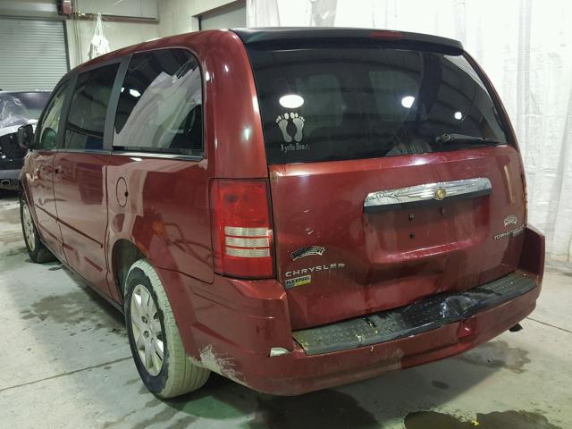 2A8HR44E69R552085 - 2009 CHRYSLER TOWN & COU RED photo 3