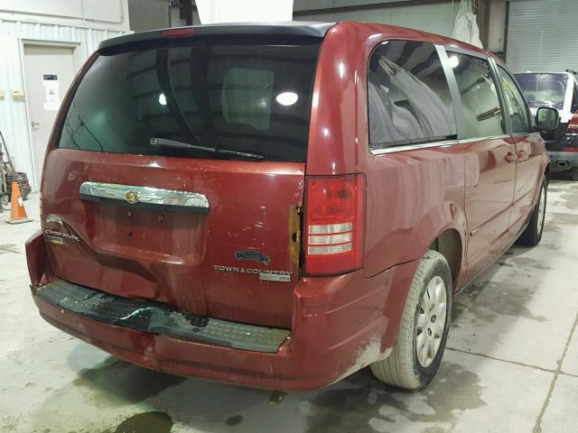 2A8HR44E69R552085 - 2009 CHRYSLER TOWN & COU RED photo 4