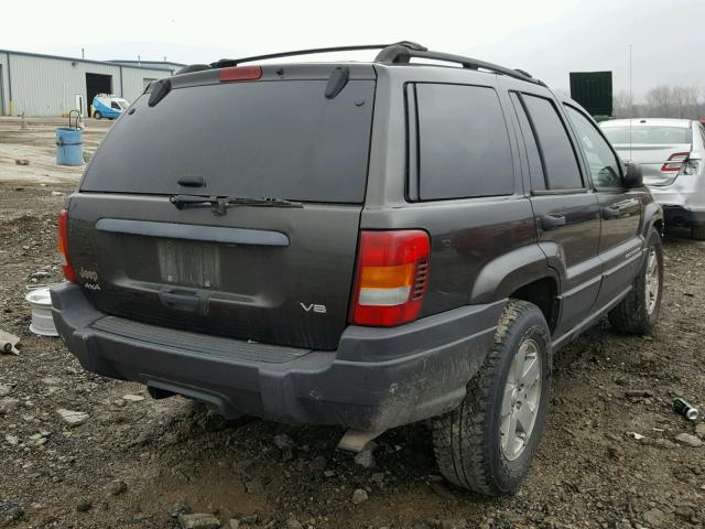 1J4GW48N54C380763 - 2004 JEEP GRAND CHER GRAY photo 4