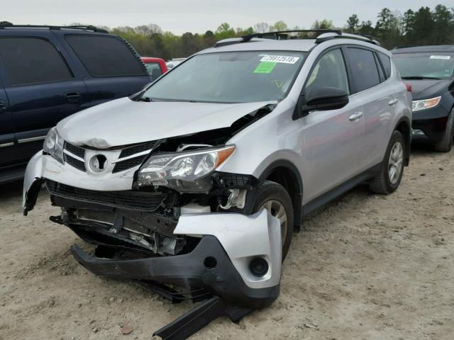 JTMBFREV1ED077735 - 2014 TOYOTA RAV4 LE SILVER photo 2