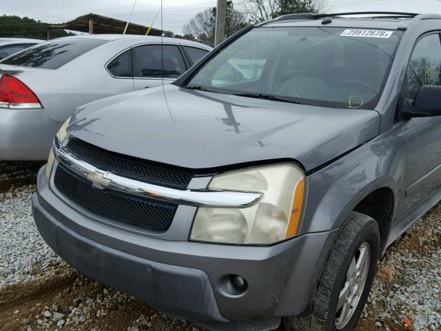 2CNDL63F556118857 - 2005 CHEVROLET EQUINOX LT GRAY photo 9