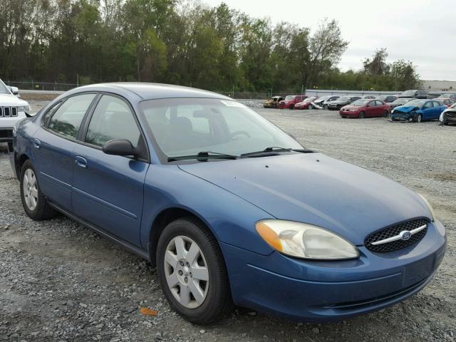 1FAFP52U62A107866 - 2002 FORD TAURUS LX BLUE photo 1