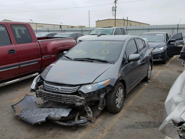 JHMZE2H57AS009142 - 2010 HONDA INSIGHT LX GRAY photo 2