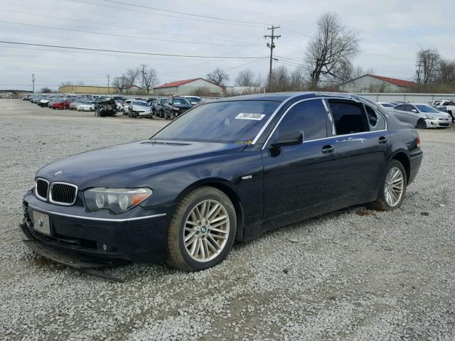 WBAGN63535DS59699 - 2005 BMW 745LI BLACK photo 2