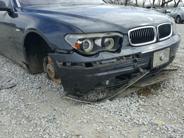 WBAGN63535DS59699 - 2005 BMW 745LI BLACK photo 9