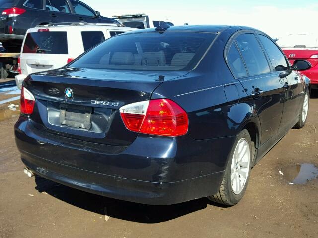 WBAVC93537KX53638 - 2007 BMW 328 XI BLUE photo 4