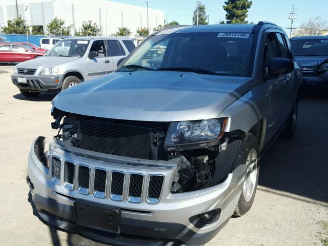 1C4NJCBA5ED574054 - 2014 JEEP COMPASS SP SILVER photo 2