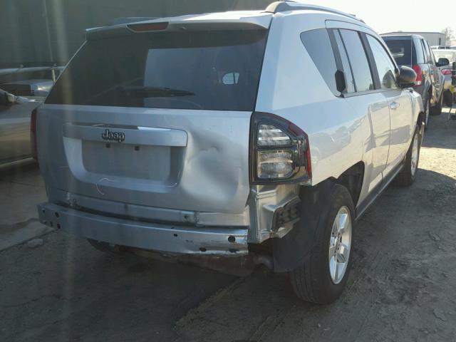 1C4NJCBA5ED574054 - 2014 JEEP COMPASS SP SILVER photo 4