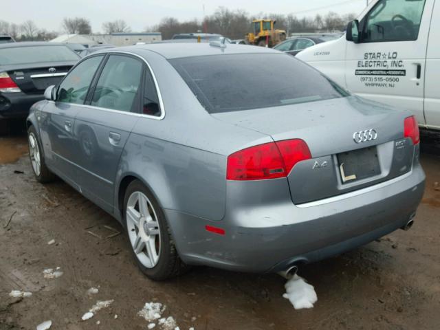 WAUDF68E95A510042 - 2005 AUDI A4 2.0T QU GRAY photo 3