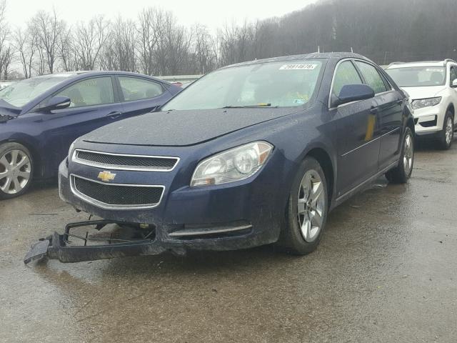 1G1ZC5EB9A4105614 - 2010 CHEVROLET MALIBU 1LT BLUE photo 2