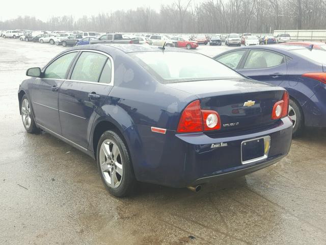 1G1ZC5EB9A4105614 - 2010 CHEVROLET MALIBU 1LT BLUE photo 3