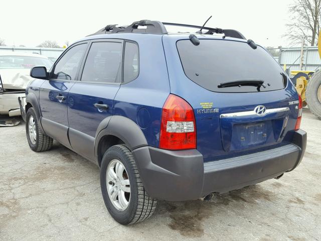 KM8JN12D36U412485 - 2006 HYUNDAI TUCSON GLS BLUE photo 3