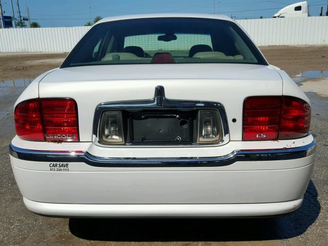 1LNHM86S61Y689314 - 2001 LINCOLN LS WHITE photo 9