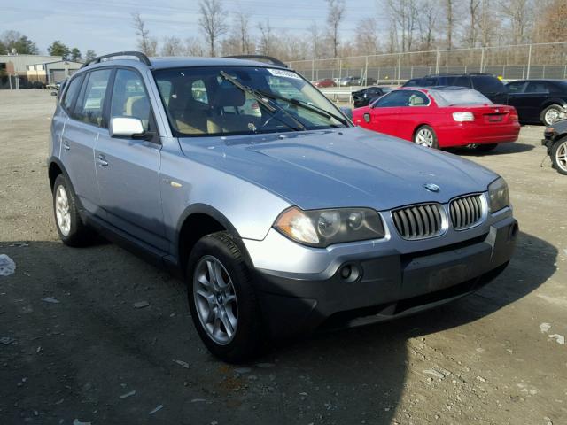 WBXPA73455WC50377 - 2005 BMW X3 2.5I SILVER photo 1