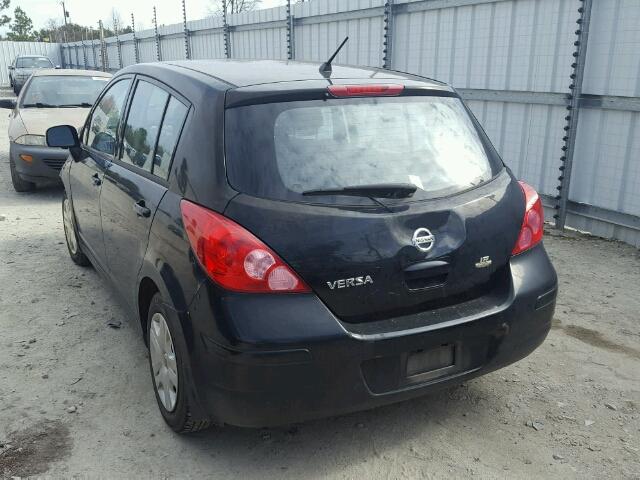 3N1BC1CP4BL428547 - 2011 NISSAN VERSA S BLACK photo 3