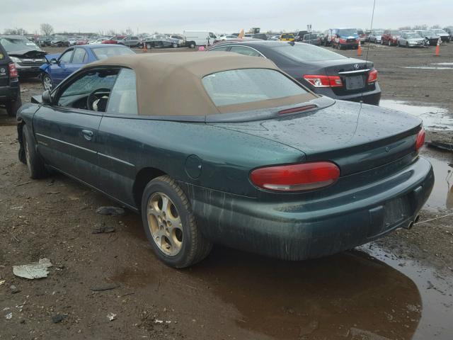 3C3EL55H9WT200402 - 1998 CHRYSLER SEBRING JX GREEN photo 3