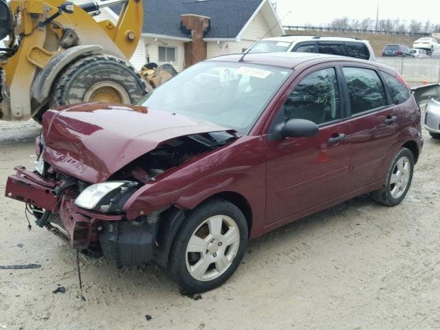 1FAFP37N47W293472 - 2007 FORD FOCUS ZX5 RED photo 2