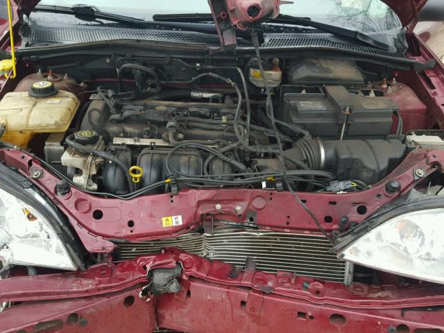 1FAFP37N47W293472 - 2007 FORD FOCUS ZX5 RED photo 7