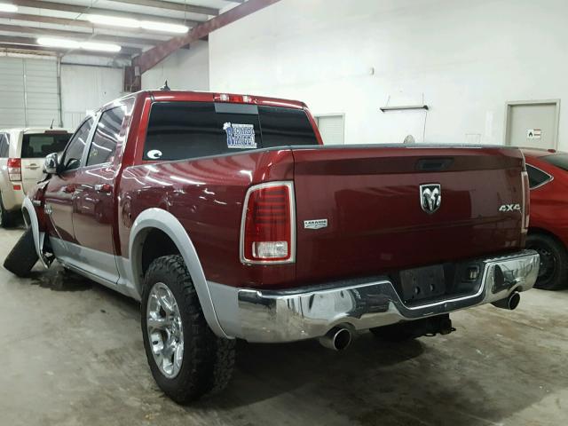 1C6RR7NT0DS506468 - 2013 RAM 1500 LARAM RED photo 3