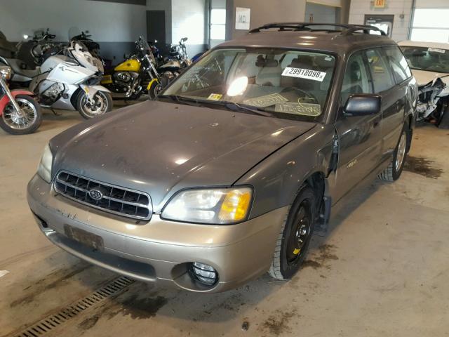 4S3BH665027613429 - 2002 SUBARU LEGACY OUT GREEN photo 2