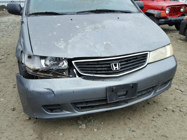 2HKRL18521H572860 - 2001 HONDA ODYSSEY LX BLUE photo 9