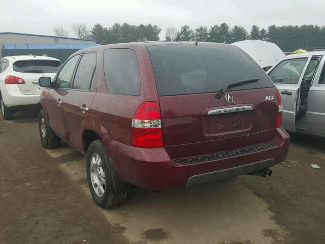 2HNYD18262H536575 - 2002 ACURA MDX RED photo 3