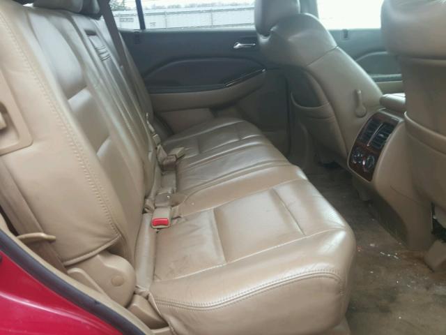 2HNYD18262H536575 - 2002 ACURA MDX RED photo 6