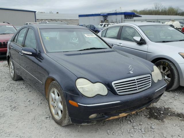 WDBRF61JX3A443432 - 2003 MERCEDES-BENZ C 240 BLUE photo 1