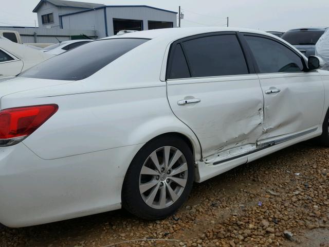 4T1BK3DB6BU431305 - 2011 TOYOTA AVALON BAS WHITE photo 9