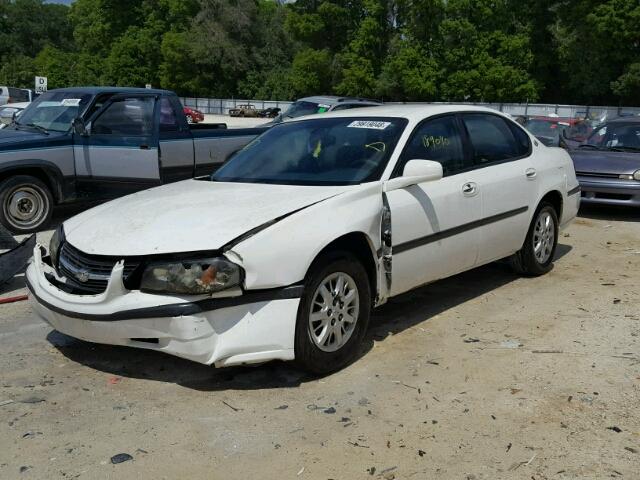 2G1WF52E359384716 - 2005 CHEVROLET IMPALA WHITE photo 2