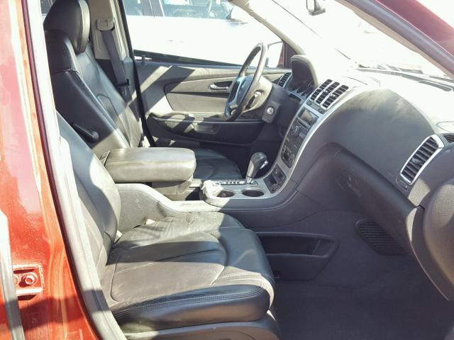 1GKEV23D39J132411 - 2009 GMC ACADIA SLT წითელი ფოტო 5