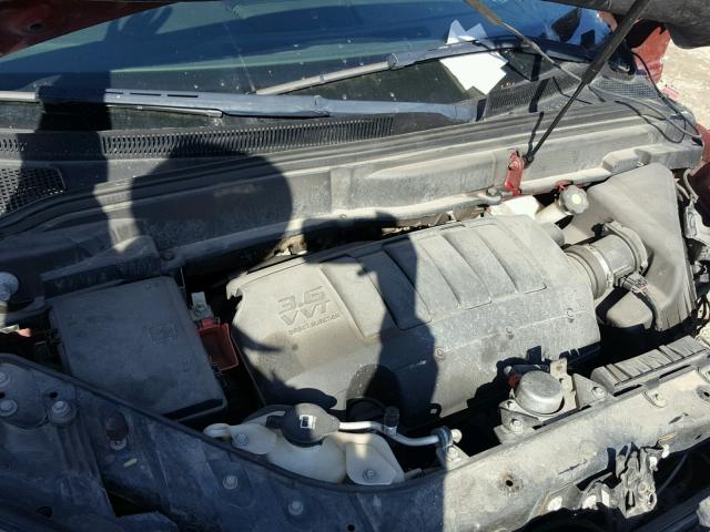 1GKEV23D39J132411 - 2009 GMC ACADIA SLT წითელი ფოტო 7