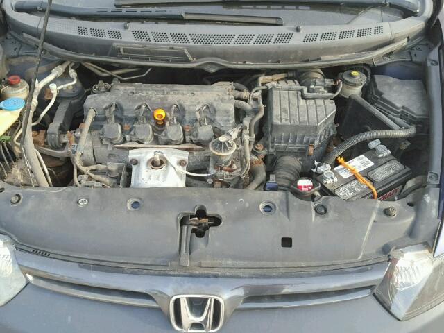 2HGFG12848H541902 - 2008 HONDA CIVIC EX Կապույտ լուսանկար 7
